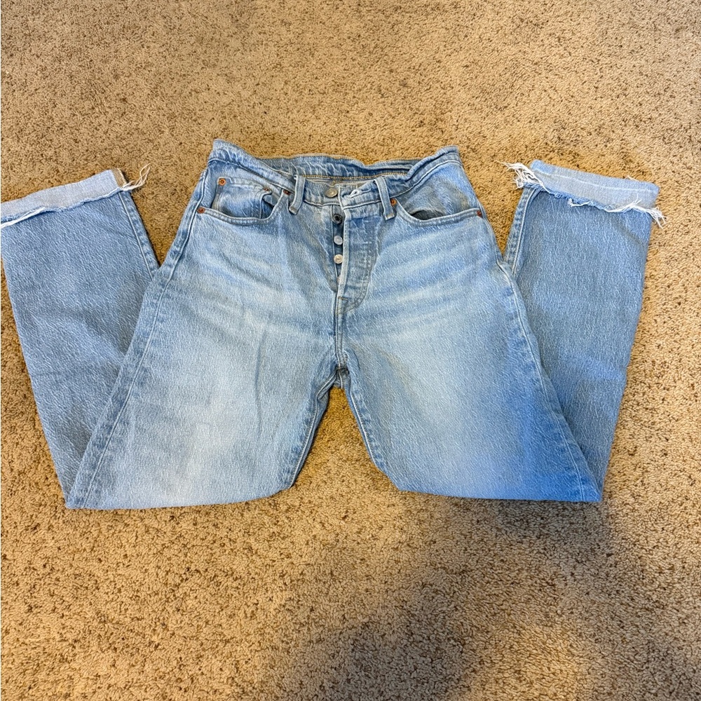Levi's Light Blue Straight Leg Jeans